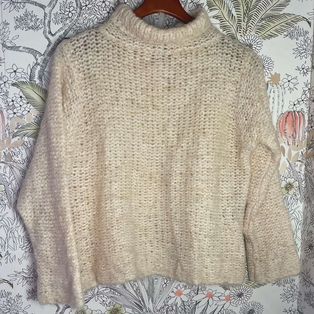 Eileen Fisher Turtleneck Sweater Italian Yarn